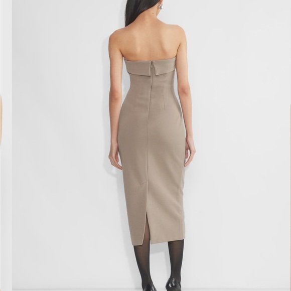 Aritzia Eyecatcher Dress Taupe - Picture 3 of 6